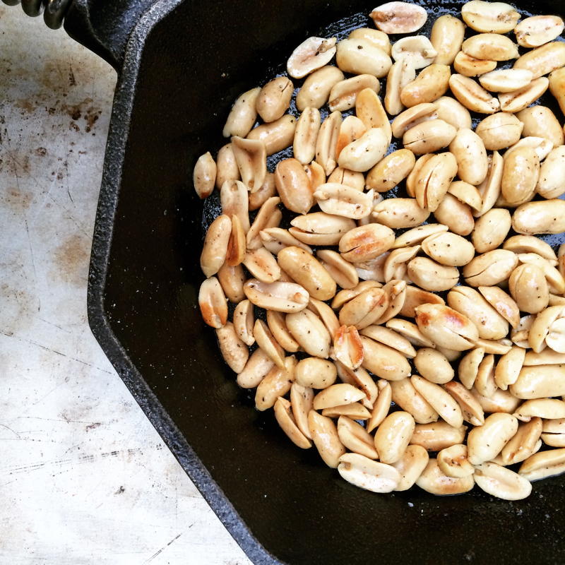 peanuts for chopped kale salad with honey lime dressing |www.nyssaskitchen.com