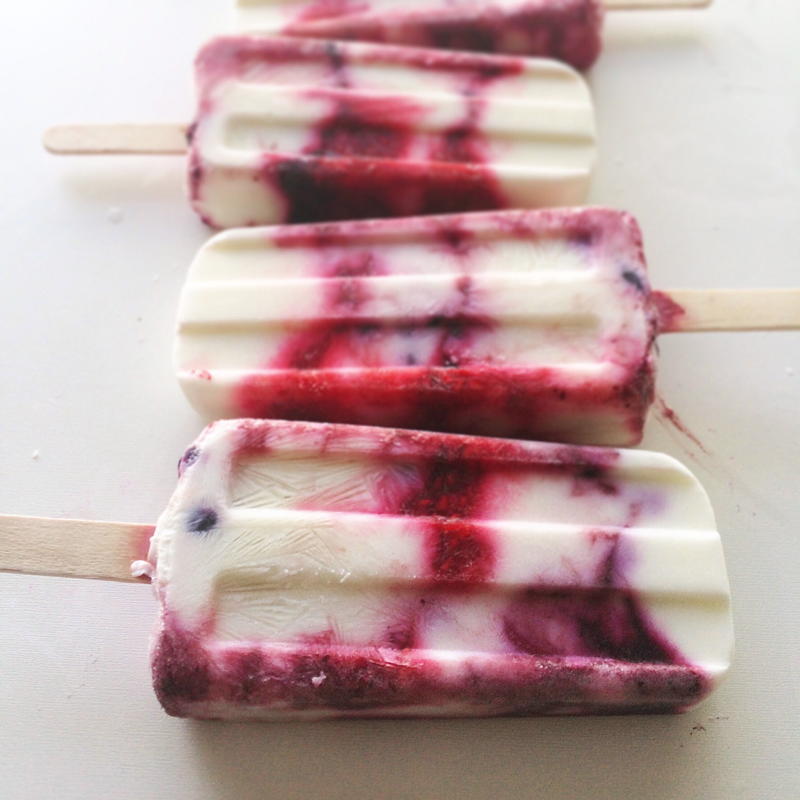 red white and blue yogurt pops | www.nyssaskitchen.com