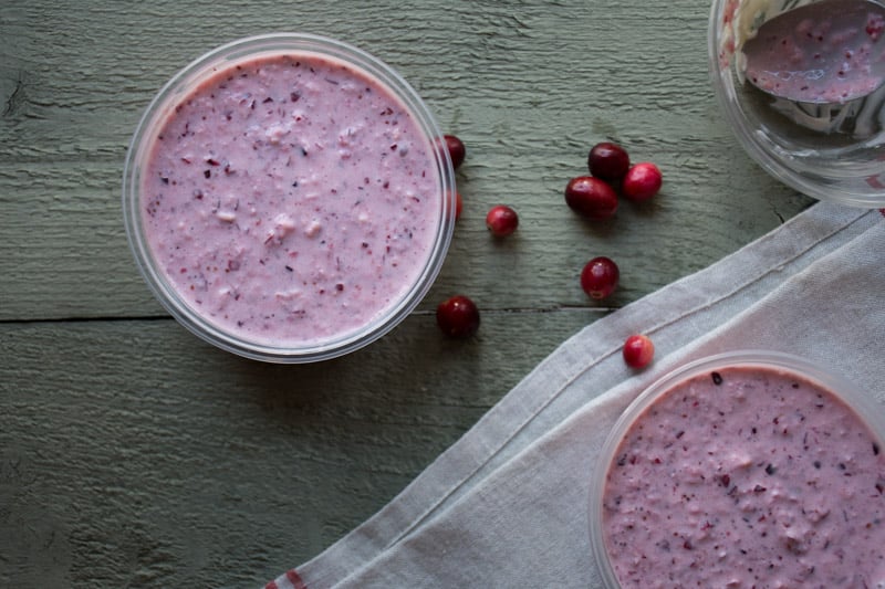 cranberry relish with horseradish and sour cream | www.nyssaskitchen.com