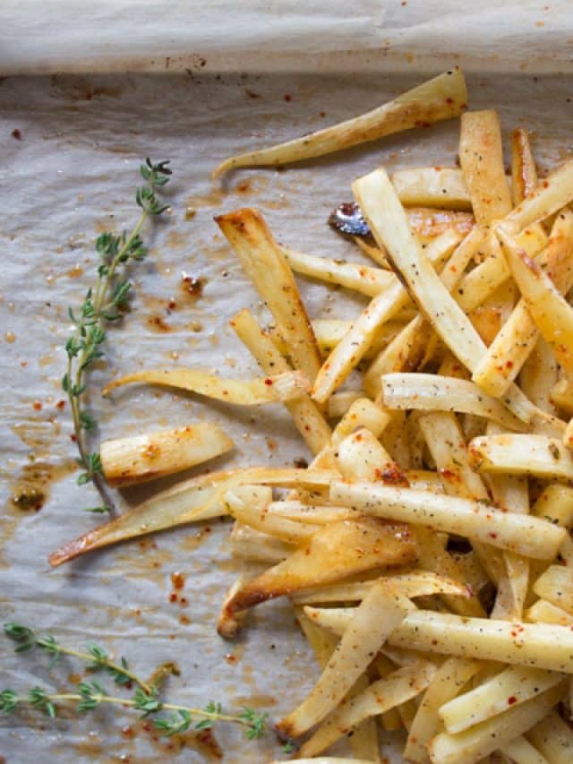 Chili, Honey and Thyme Glazed Parsnips Story nyssa's kitchen