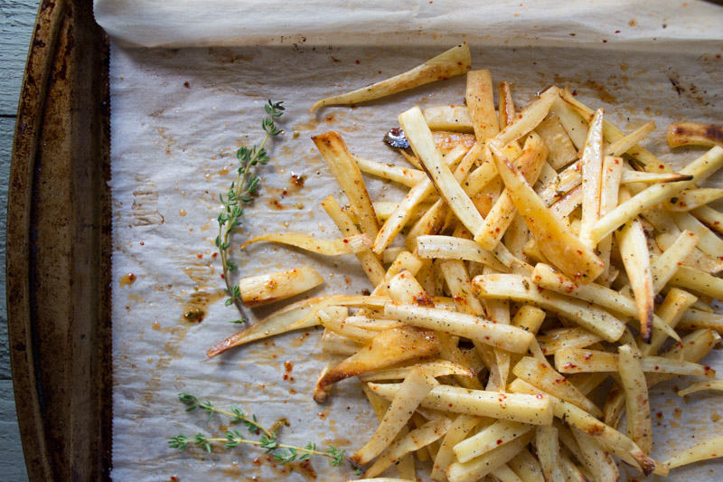 chili honey thyme glazed parsnips | www.nyssaskitchen.com