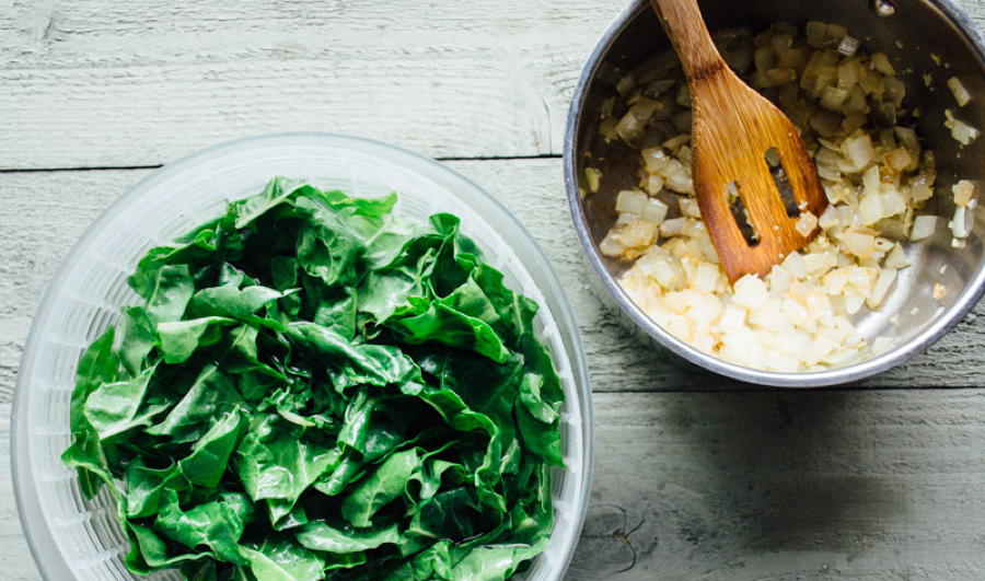 chard and rice soup with a 6 minute egg + lime | www.nyssaskitchen.com