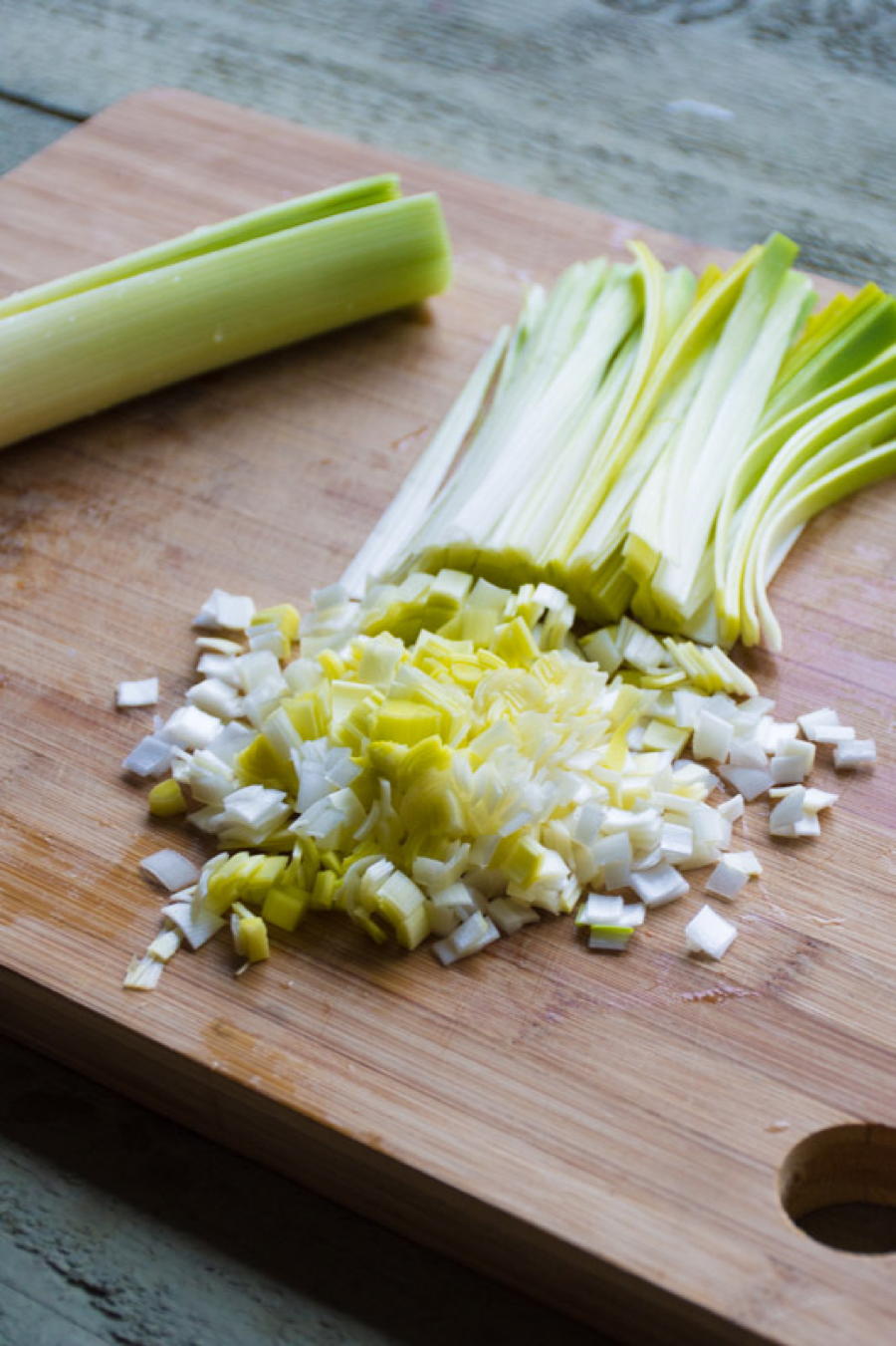 a quick and simple recipe for creamy potato soup with parsley, leeks and fennel. easy to make and a perfect way to warm up on a cold winter's night! | www.nyssaskitchen.com