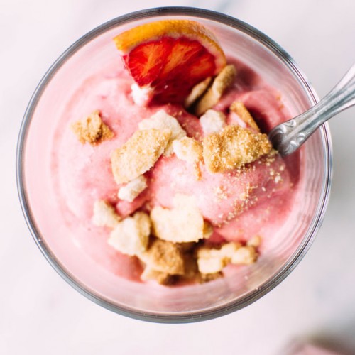 three ingredient blood orange mousse with coconut crumble {paleo ...