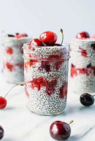 creamy-vanilla-cherry-raspberry-smash-chia-seed-pudding