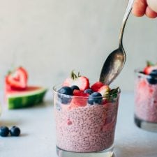 Creamy Watermelon Chia Seed Pudding