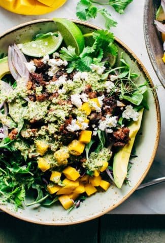 mango-chorizo-taco-salad-bowl-with-green-sauce