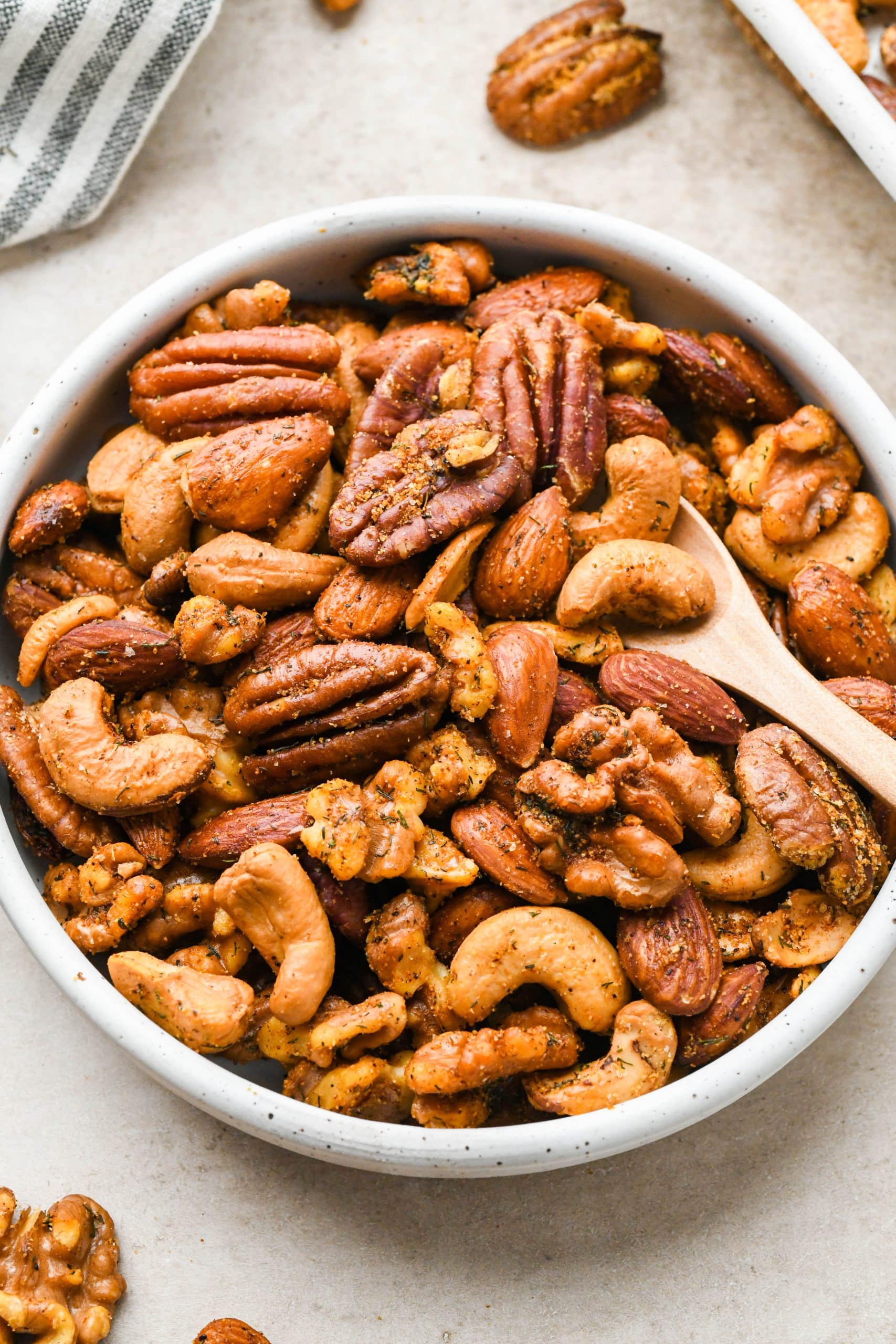 Spiced Roasted Nuts  Savory and delicious!