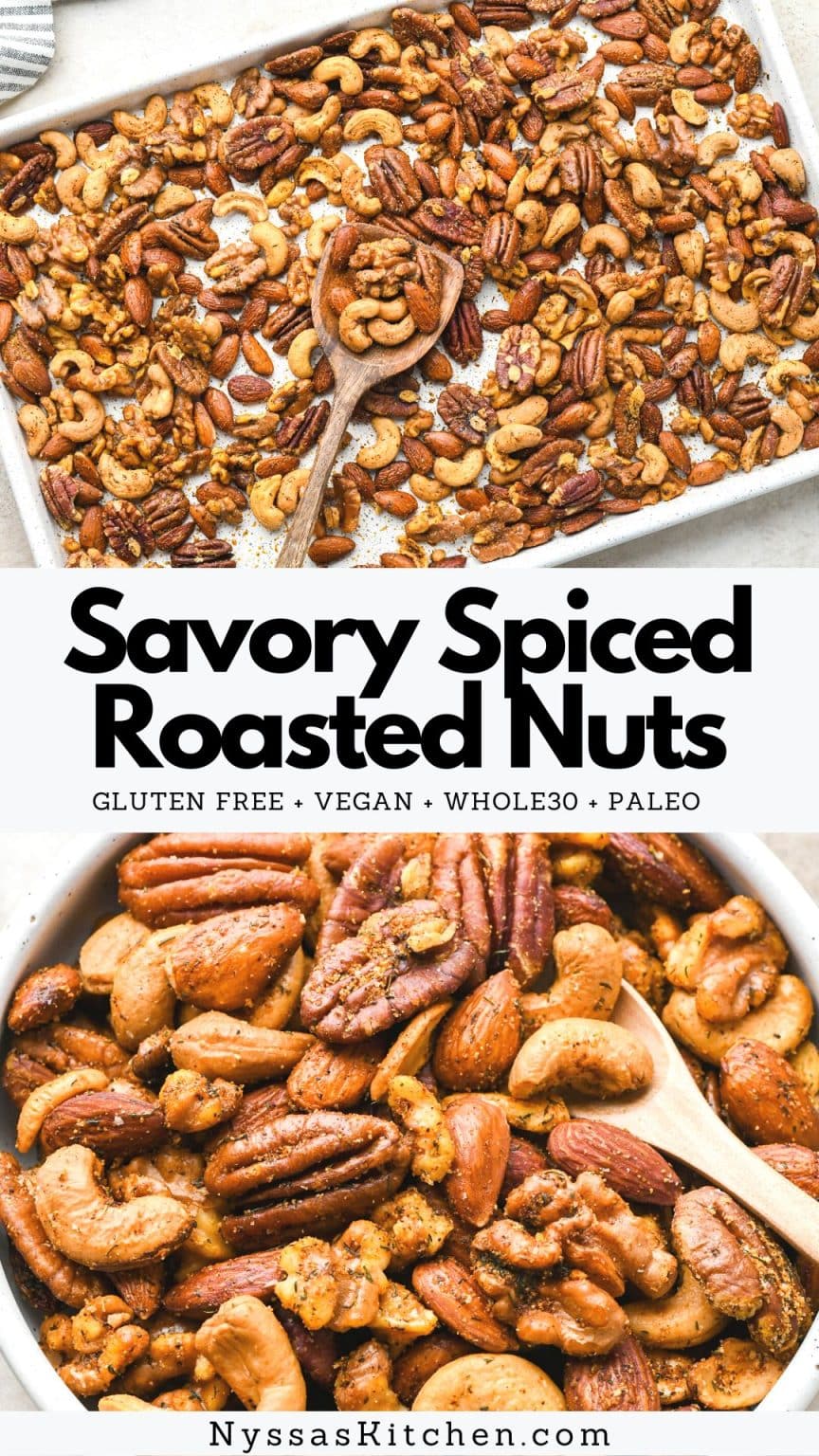 Savory Spiced Roasted Nuts (Egg Free)