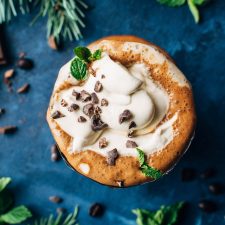 Peppermint Mocha Bulletproof Coffee {paleo + vegan option}