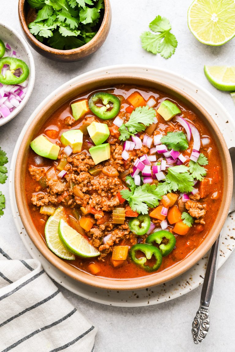 Whole30 Beanless Chili - So flavorful!