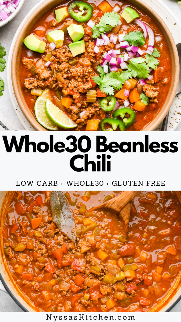 Whole30 Beanless Chili - Dairy Free!