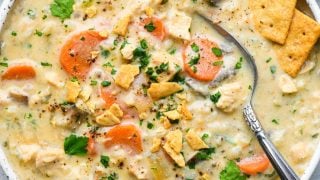 Creamy Dairy Free Chicken and Vegetable Soup - nyssa's kitchen