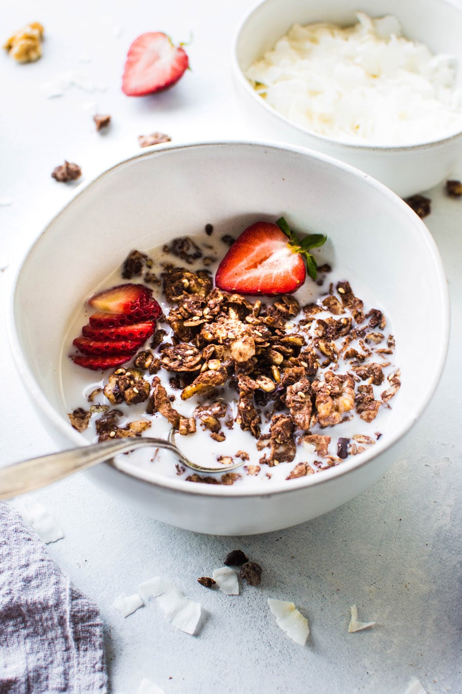 Easy Dark Chocolate Paleo Grain Free Granola {paleo + vegan} - nyssa's ...