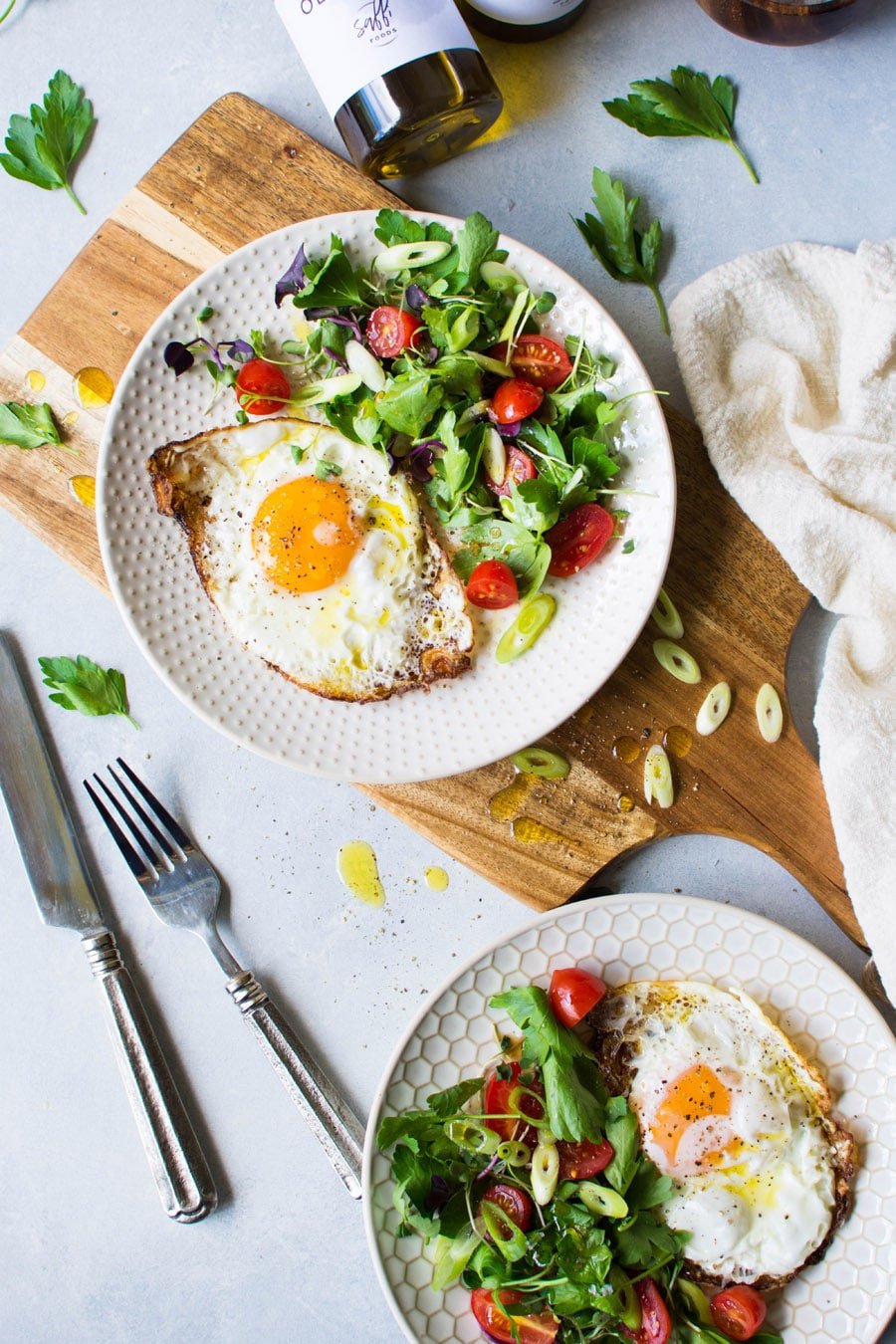 Olive Oil-Fried Eggs Recipe