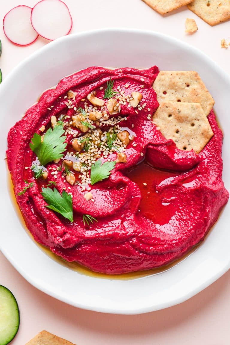 5 Ingredient Cashew Beet Dip | Nyssa's Kitchen