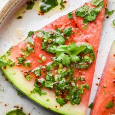 Spicy Watermelon Salad with Cilantro and Lime