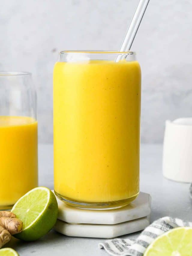 5-Minute Mango Turmeric Ginger Smoothie Story - nyssa's kitchen