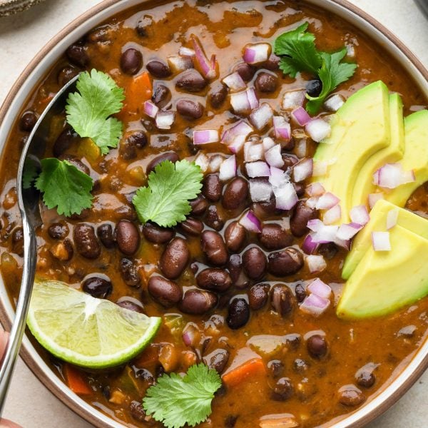 Vegan Black Bean Soup {Gluten Free} - nyssa's kitchen