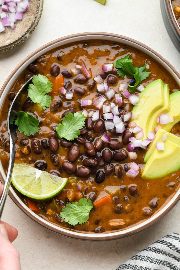 Wholesome Vegetarian Black Bean Soup