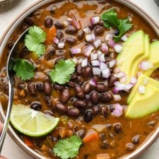 Wholesome Vegetarian Black Bean Soup