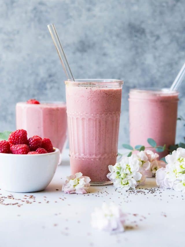 Raspberry Mango Healthy Gut Smoothie Story Nyssa S Kitchen