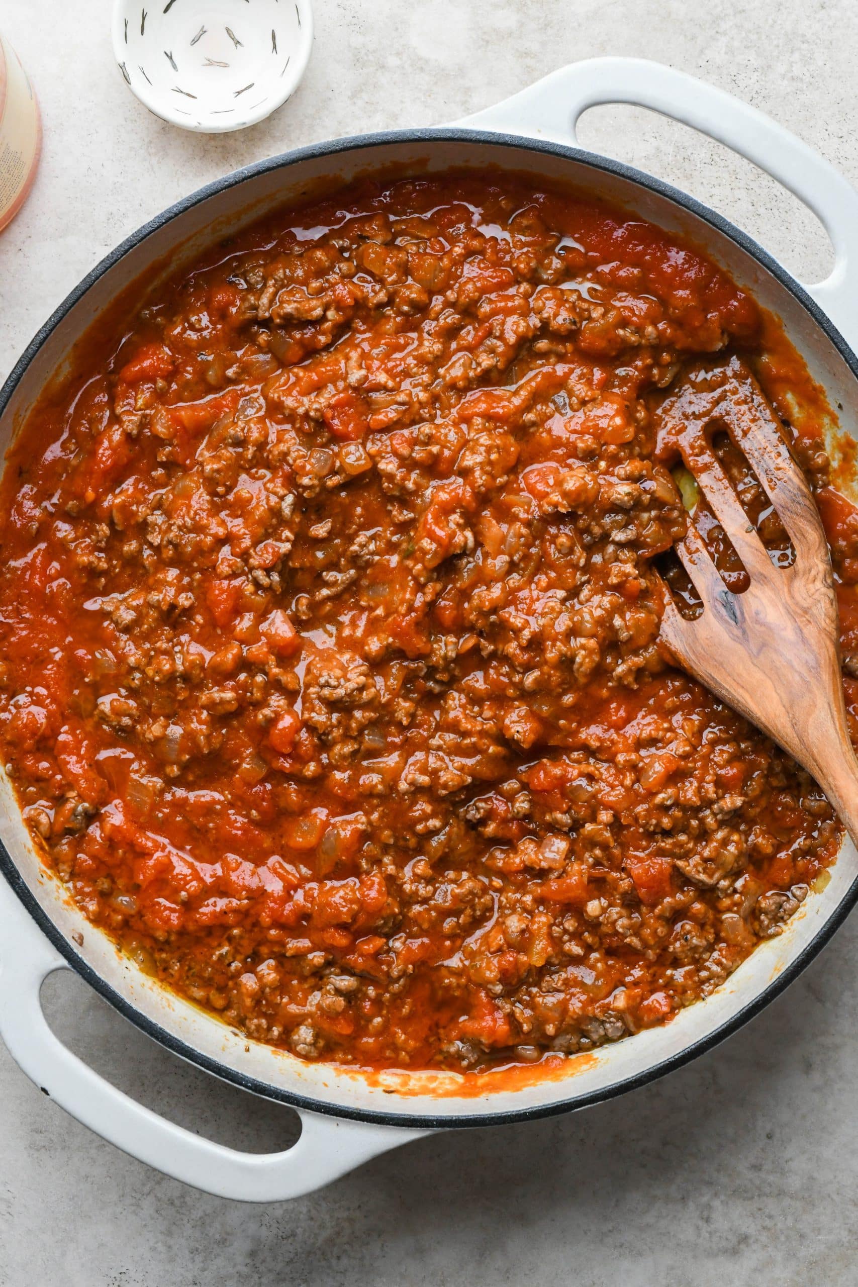 Super Easy Marinara Sauce with Ground Beef - 30 Minutes!