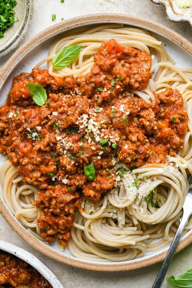 Easy Marinara Sauce with Ground Beef | Nyssa's Kitchen