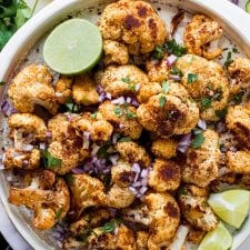 Mexican Roasted Cauliflower {paleo + vegan + whole30}-image
