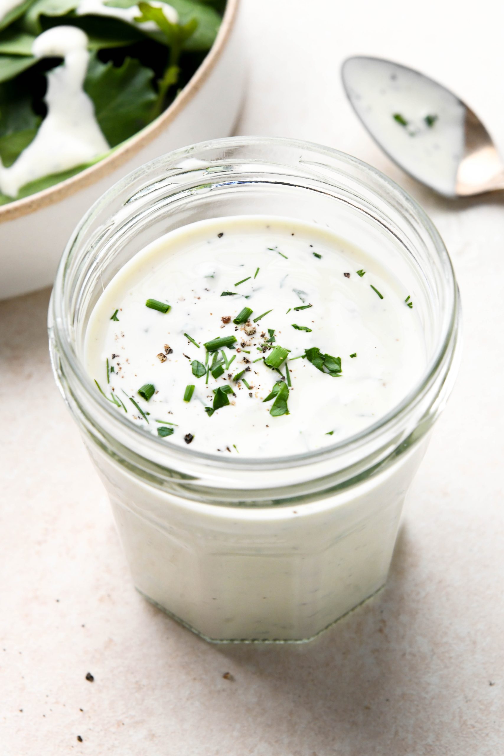 Whole30 Ranch Dressing - (Gluten - Free Paleo) Fresh Herbs, Creamy