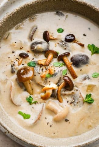 Homemade Cream of Mushroom Soup