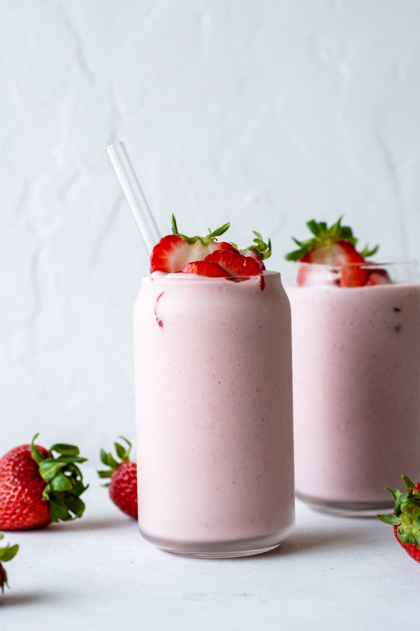 Strawberry Coconut Milk Shake - Dairy Free!