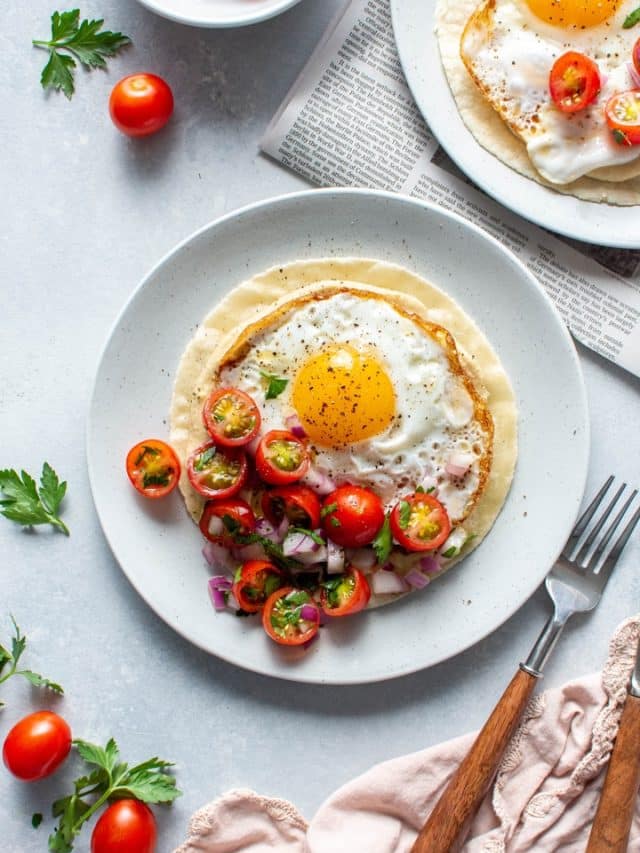 Easy Vegetarian Hummus And Tomato Breakfast Tacos Story nyssa's kitchen