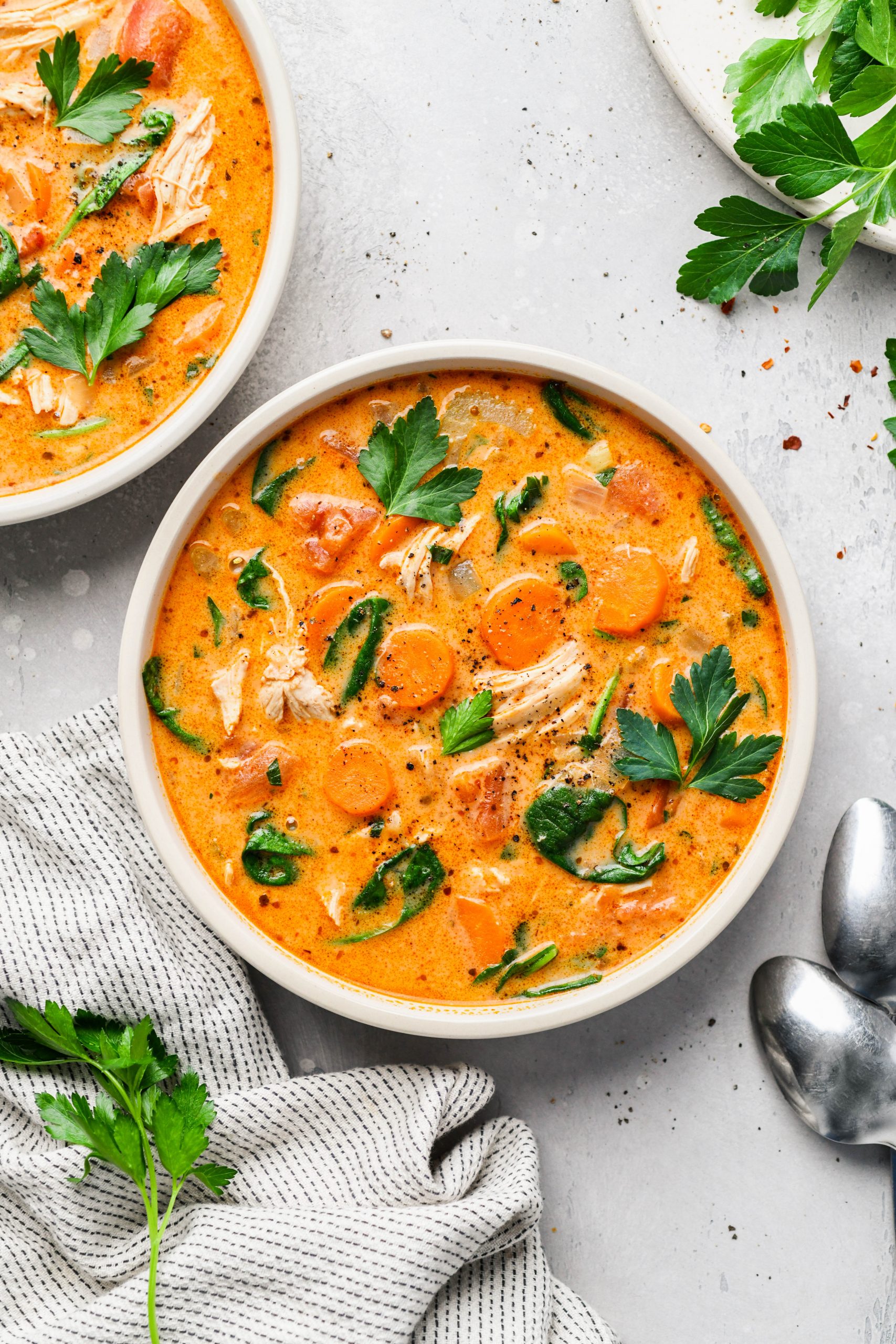 Creamy Dairy Free Chicken and Vegetable Soup {gluten free + whole30 + paleo}