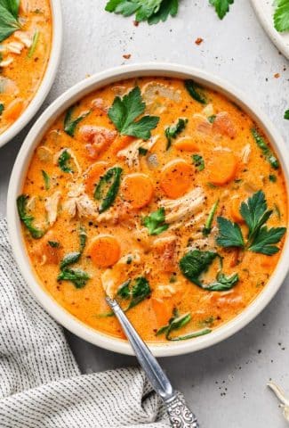 Creamy Dairy Free Chicken Vegetable Soup