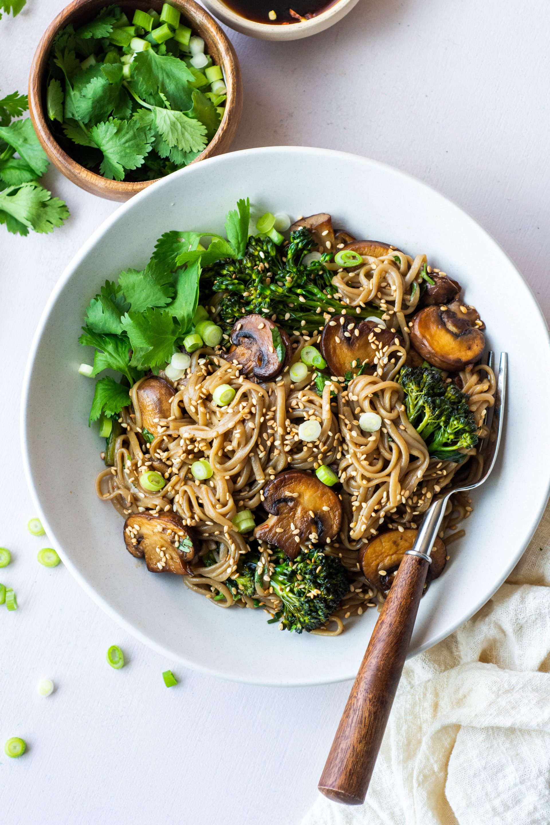 Gluten Free Mushroom Soba Noodle Stir Fry {gluten free + vegan} nyssa