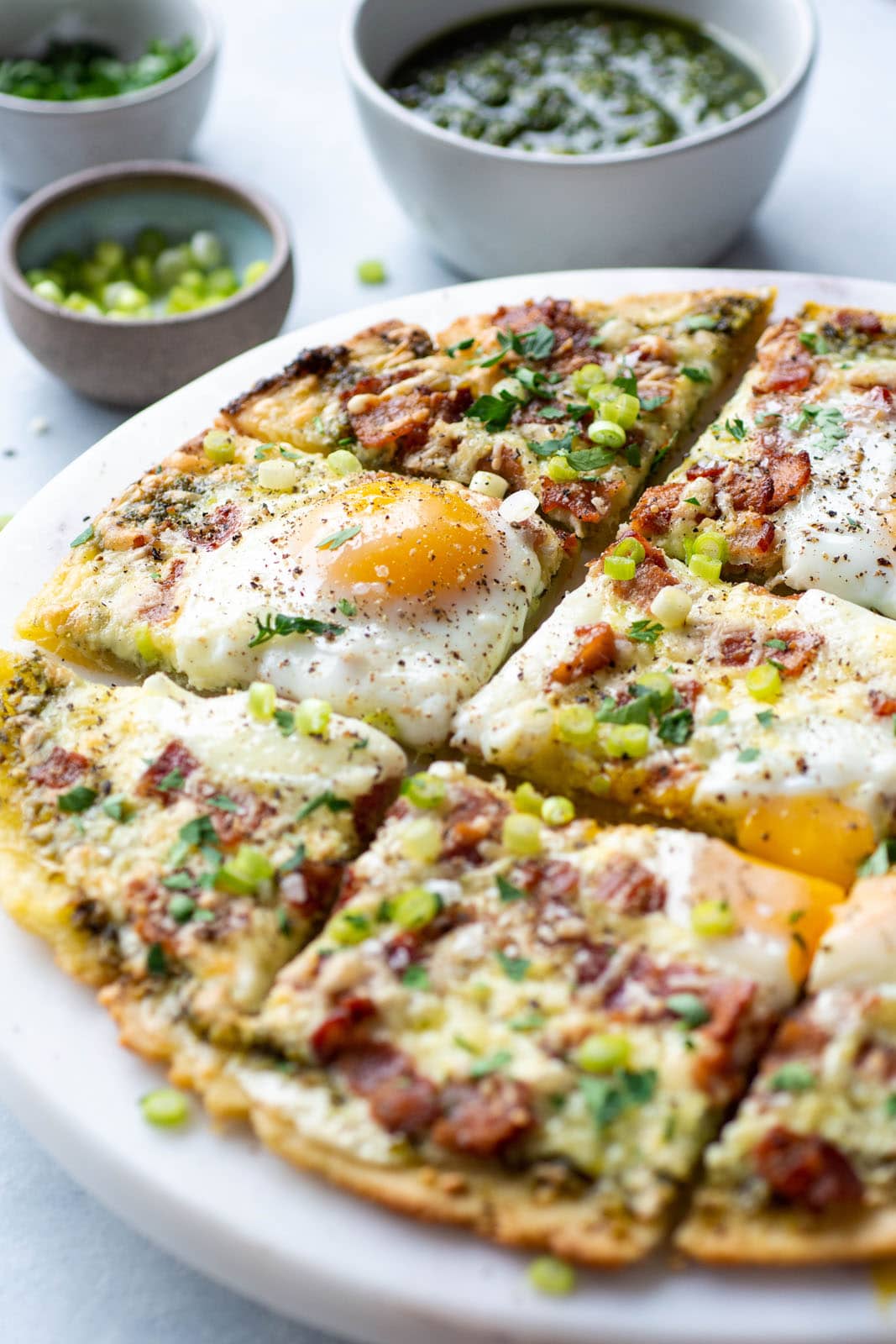 Breakfast Pizza with Béchamel Sauce and a Fried Egg on Top » the practical  kitchen