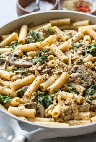 Creamy Mushroom and Kale Pasta (15 of 41)