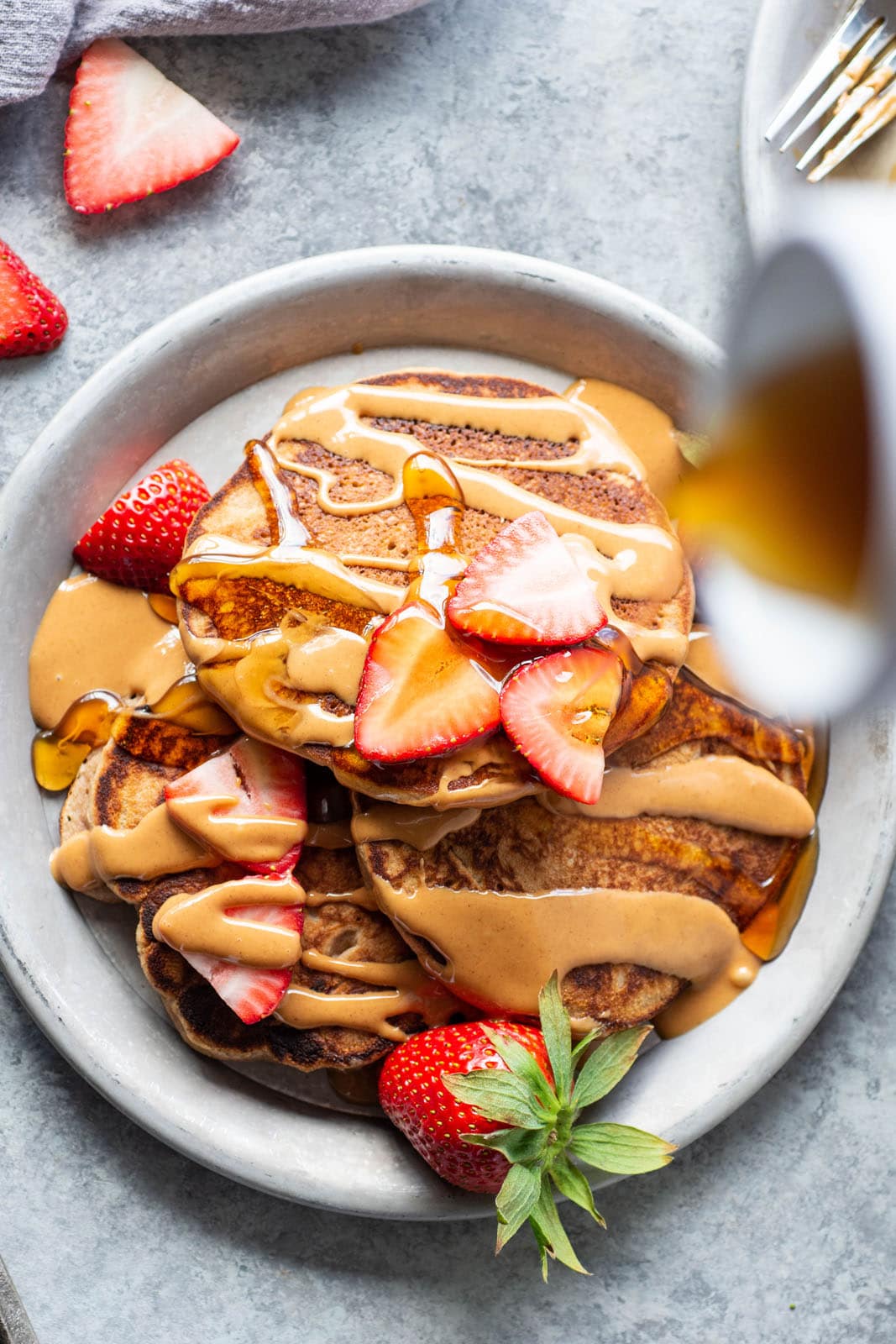 Grain Free Strawberry Almond Butter Pancakes + Healthy Cravings ...