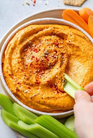 Whole30 Roasted Red Pepper Tahini Dip