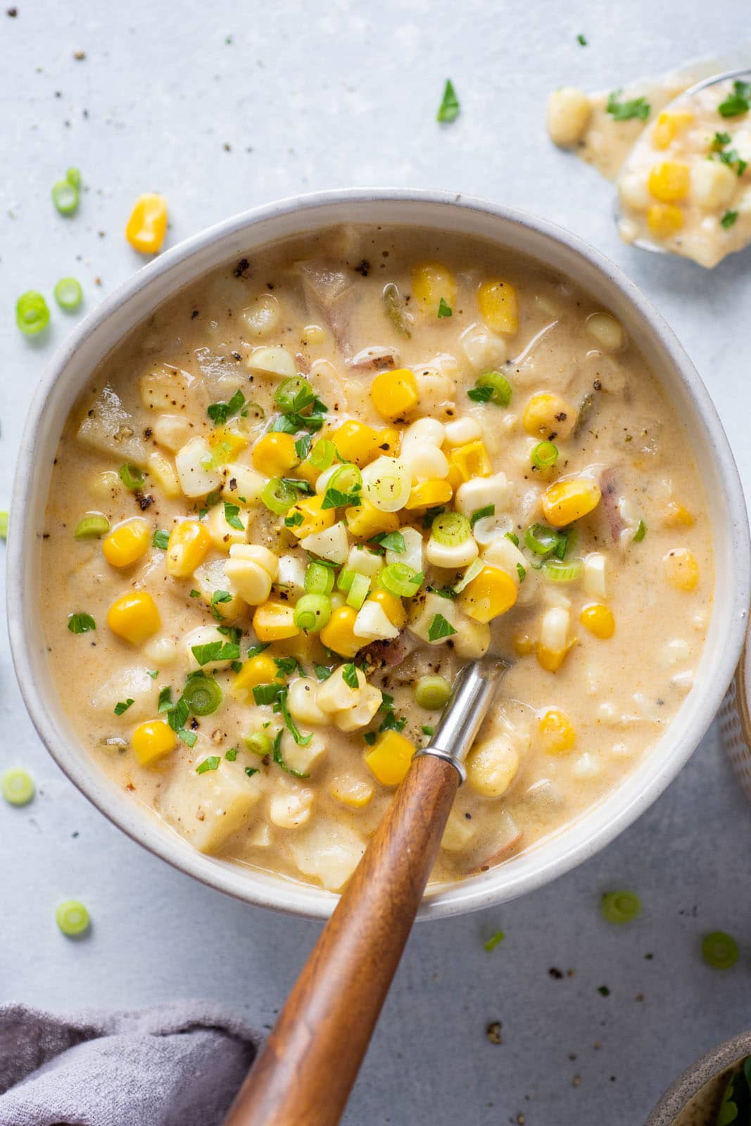 Ultra Creamy Vegan Corn Chowder Soup {vegan + gluten free} - nyssa's ...