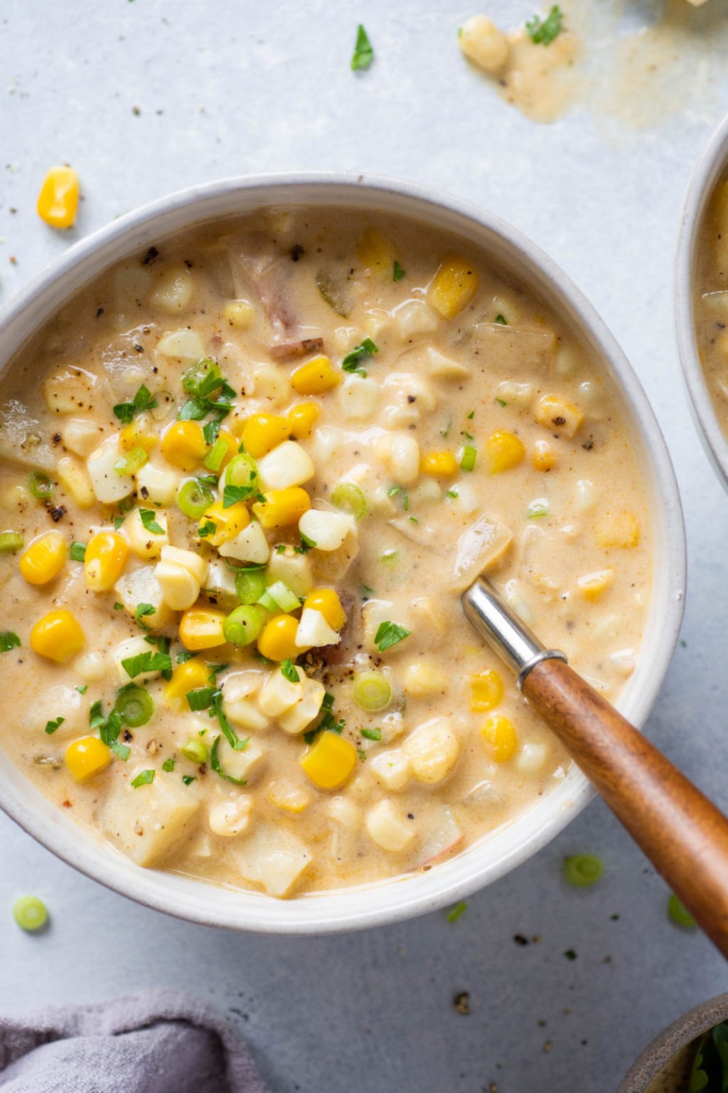 Ultra Creamy Vegan Corn Chowder Soup {vegan + gluten free} - nyssa's ...