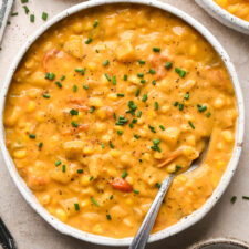 Creamy Corn Chowder with Potatoes (Dairy Free)