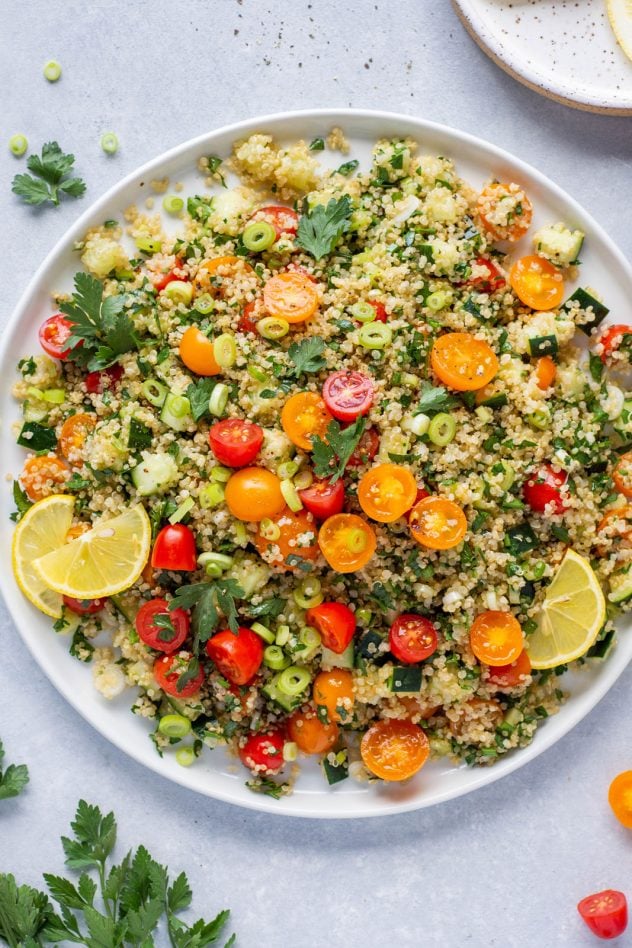 Fresh Gluten Free Quinoa Tabbouleh Salad