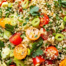 Fresh Gluten Free Quinoa Tabbouleh Salad