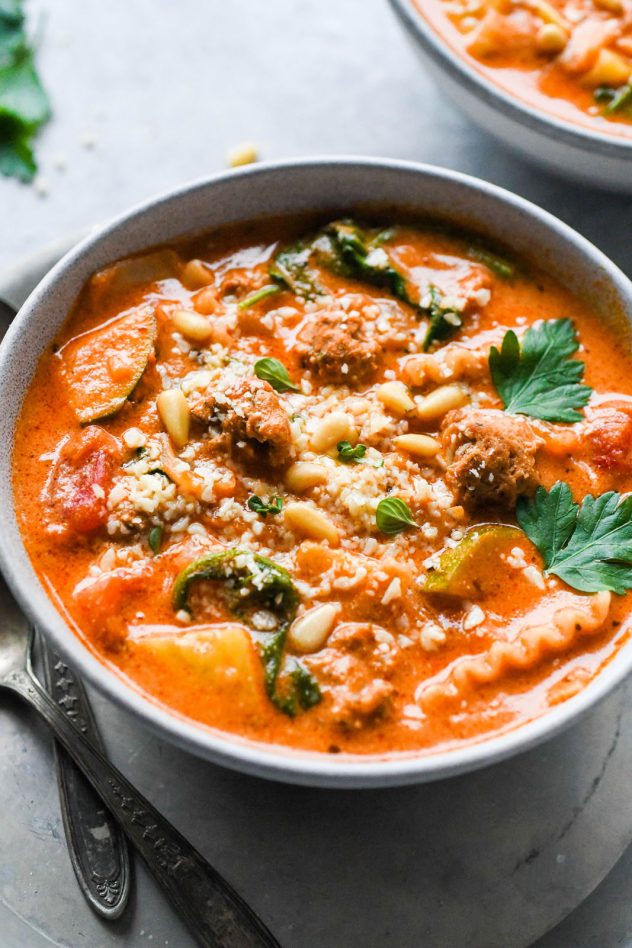 Dairy Free Gluten Free Lasagna Soup