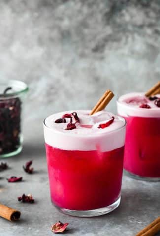 Naturally Sweetened Spiced Hibiscus Sour