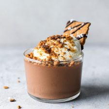 Vegan Chocolate Mousse with Chocolate Covered Graham Crackers
