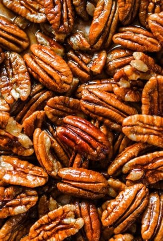 Easy Maple Syrup Candied Pecans
