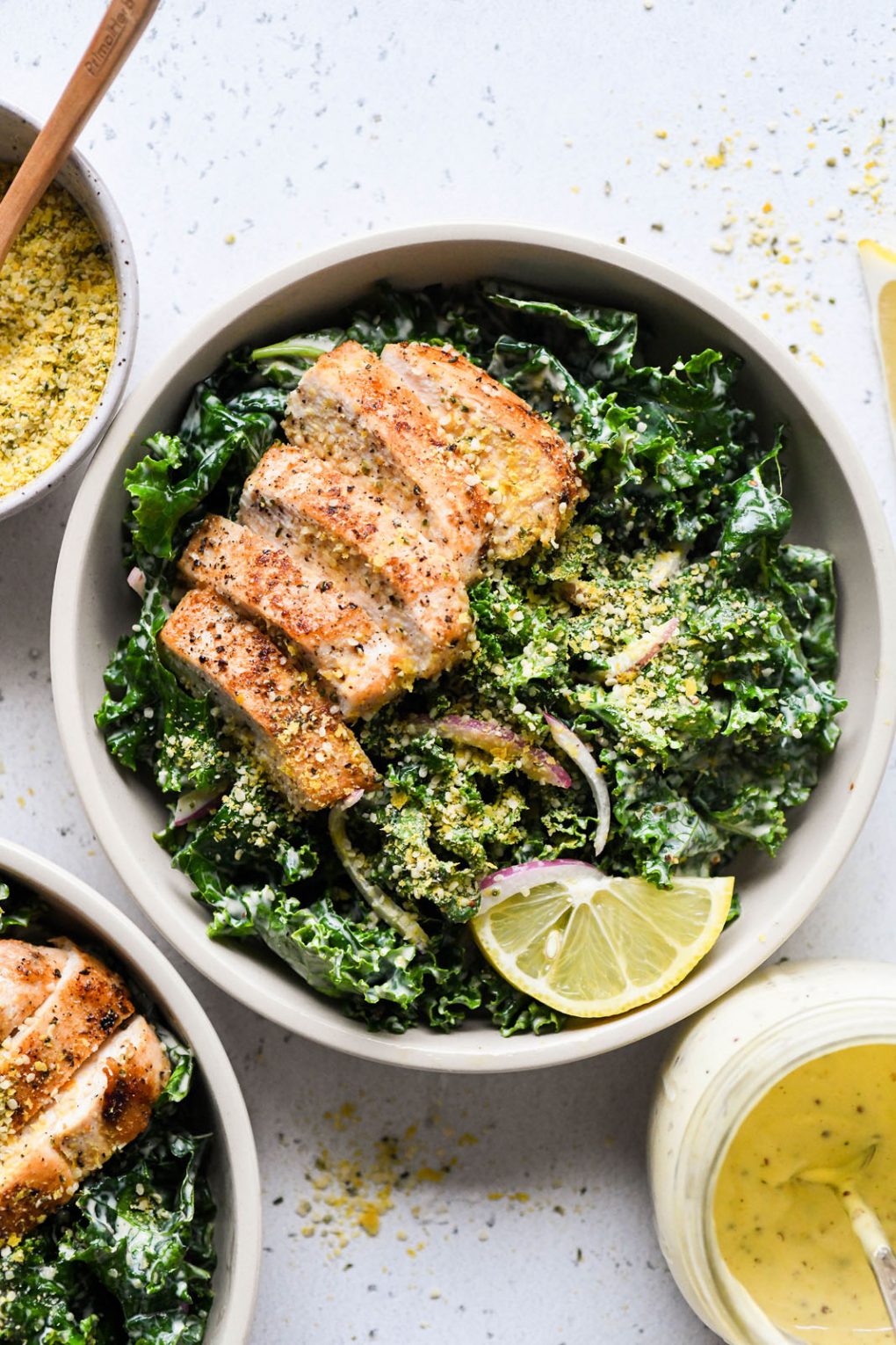 Whole30 Kale Chicken Caesar Salad {Whole30 + Paleo + Keto Friendly ...